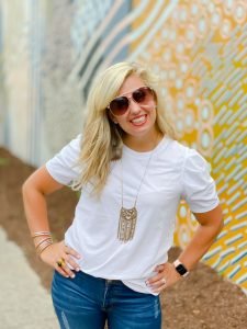 Briley White Tee by Good Hart, a clothing line for women by Matilda Jane