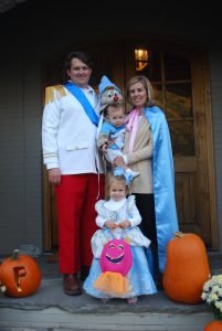 Cinderella and Prince Charming family Halloween costume