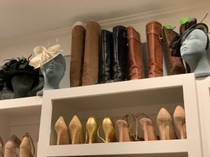 closet organization - boots